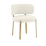 TOV Margaret Performance Boucle Dining Chair Cream