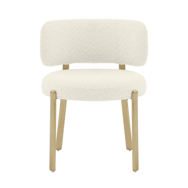 TOV Margaret Performance Boucle Dining Chair Cream
