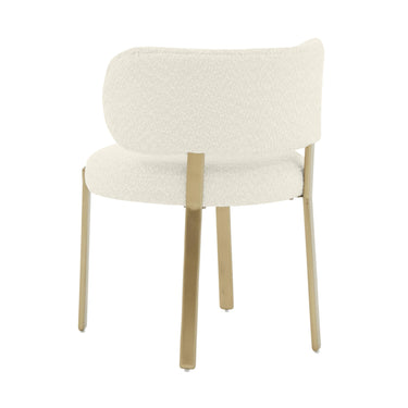 TOV Margaret Performance Boucle Dining Chair Cream