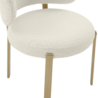 TOV Margaret Performance Boucle Dining Chair Cream