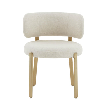 TOV Margaret Cream Performance Linen Dining Chair Cream