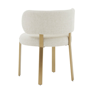 TOV Margaret Cream Performance Linen Dining Chair Cream