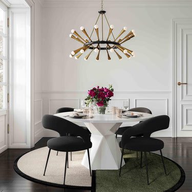 TOV Rocco Performance Boucle Dining Chair Black
