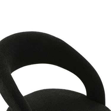TOV Rocco Performance Boucle Dining Chair Black