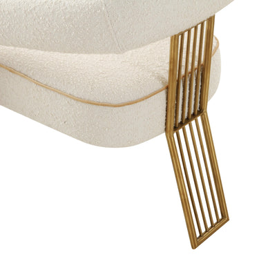 TOV Corralis Performance Boucle Dining Chair Cream