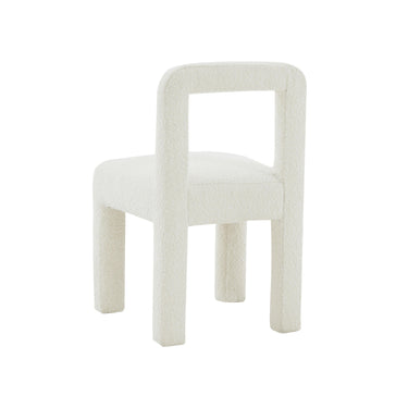 TOV Hazel Performance Boucle Dining Chair Cream