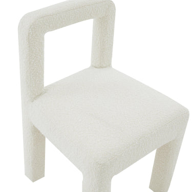 TOV Hazel Performance Boucle Dining Chair Cream