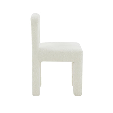 TOV Hazel Performance Boucle Dining Chair Cream