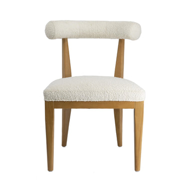 TOV Palla Performance Boucle Dining Chair Cream