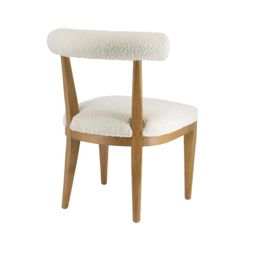 TOV Palla Performance Boucle Dining Chair Cream