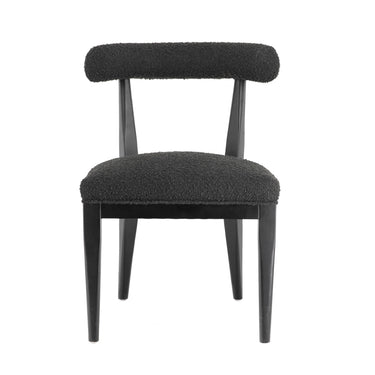 TOV Palla Performance Boucle Dining Chair Black