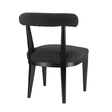 TOV Palla Performance Boucle Dining Chair Black