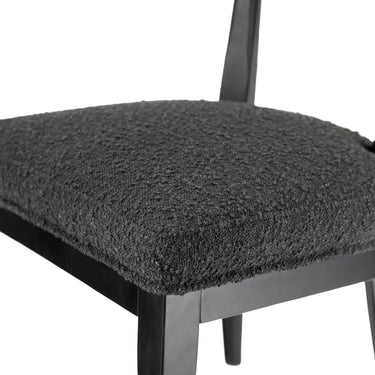 TOV Palla Performance Boucle Dining Chair Black