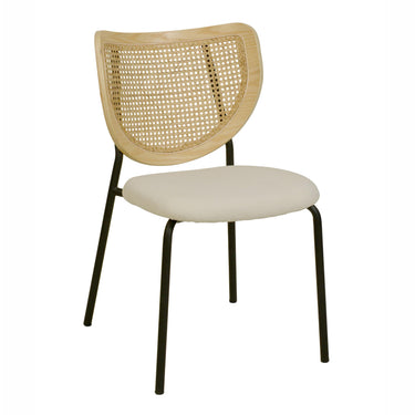 TOV Nessie Natural Rattan Dining Chair - Set of 2 Natural - ON FINAL SALE