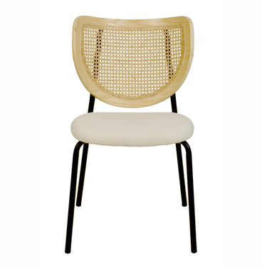 TOV Nessie Natural Rattan Dining Chair - Set of 2 Natural - ON FINAL SALE