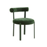 TOV Margaret Performance Chenille Bolster Back Dining Chair Green - ON FINAL SALE