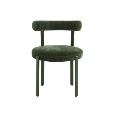 TOV Margaret Performance Chenille Bolster Back Dining Chair Green - ON FINAL SALE