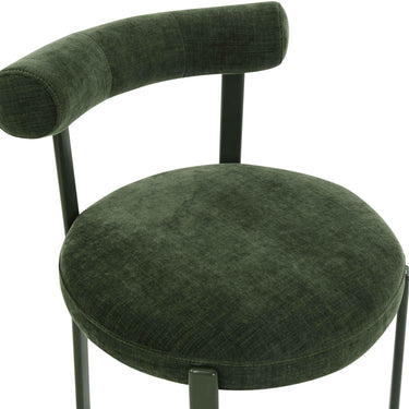 TOV Margaret Performance Chenille Bolster Back Dining Chair Green - ON FINAL SALE
