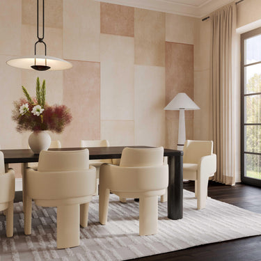 TOV Leo Performance Vegan Leather Dining Chair Cream