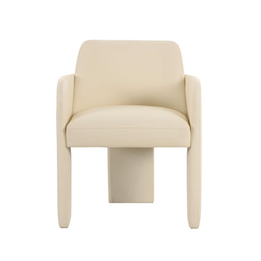 TOV Leo Performance Vegan Leather Dining Chair Cream