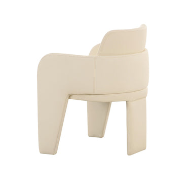 TOV Leo Performance Vegan Leather Dining Chair Cream