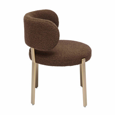 TOV Margaret Performance Boucle Dining Chair Brown