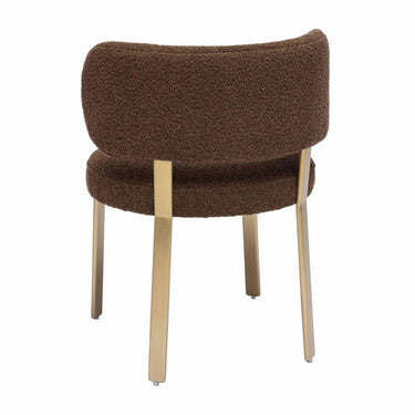TOV Margaret Performance Boucle Dining Chair Brown