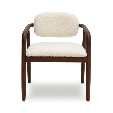 TOV Betsy Cream Performance Boucle Dining Chair Cream