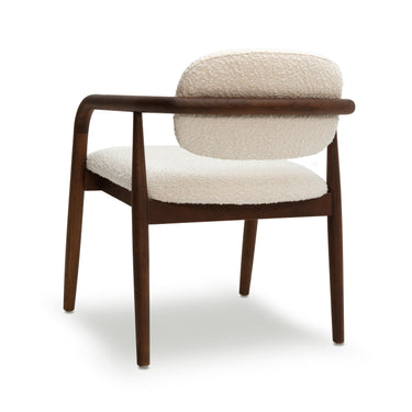 TOV Betsy Cream Performance Boucle Dining Chair Cream