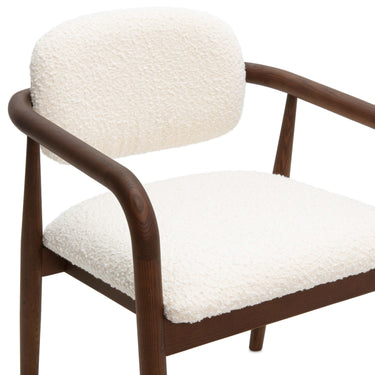 TOV Betsy Cream Performance Boucle Dining Chair Cream