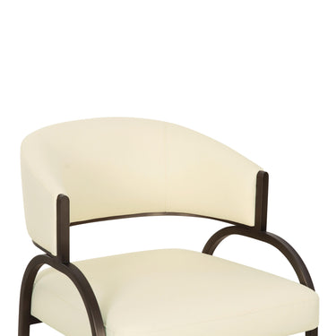TOV Tatum Performance Vegan Leather Dining Chair Cream