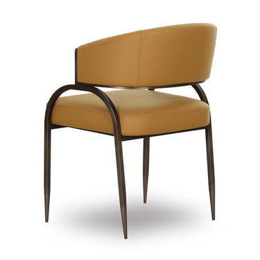 TOV Tatum Performance Vegan Leather Dining Chair Tan