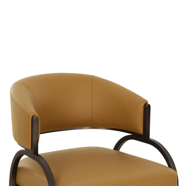 TOV Tatum Performance Vegan Leather Dining Chair Tan