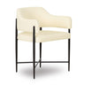 TOV Sezanne Contract-Grade Vegan Leather Dining Chair Cream