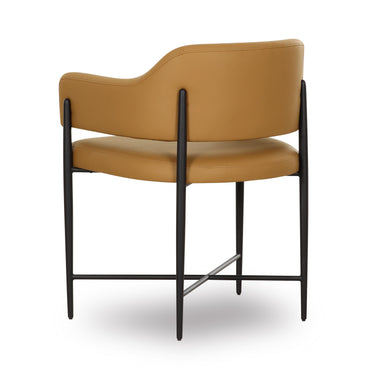 TOV Sezanne Contract-Grade Vegan Leather Dining Chair Tan