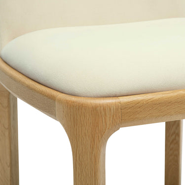 TOV Rebecca Performance Velvet Dining Chair Cream
