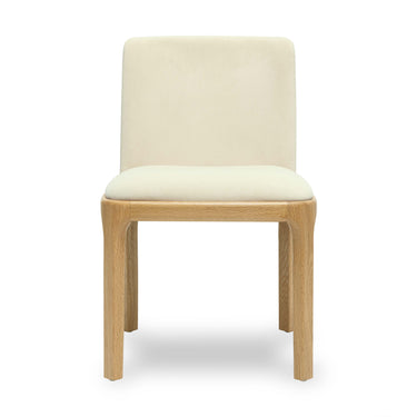 TOV Rebecca Performance Velvet Dining Chair Cream