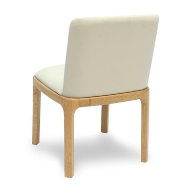 TOV Rebecca Performance Velvet Dining Chair Cream