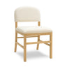 TOV Calla Performance Velvet Dining Chair Cream
