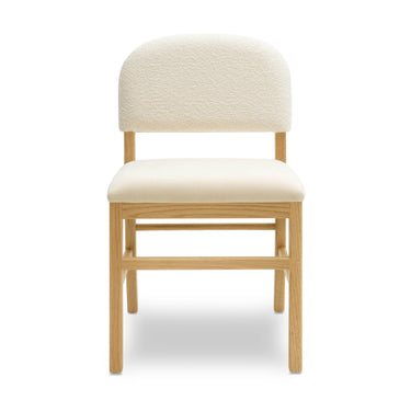 TOV Calla Performance Velvet Dining Chair Cream