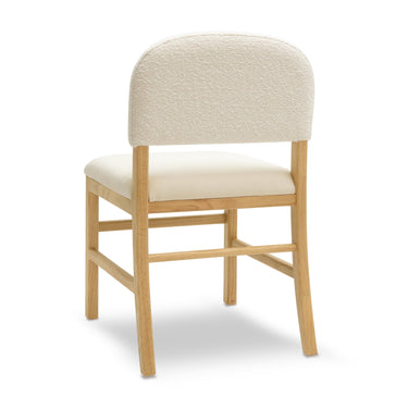 TOV Calla Performance Velvet Dining Chair Cream