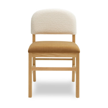 TOV Calla Performance Velvet Dining Chair Cognac