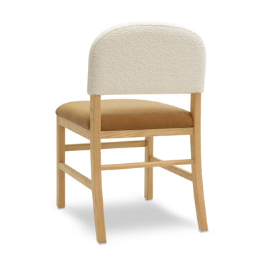 TOV Calla Performance Velvet Dining Chair Cognac