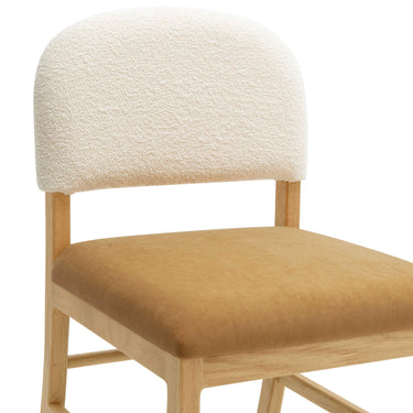 TOV Calla Performance Velvet Dining Chair Cognac