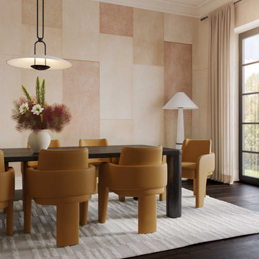 TOV Leo Performance Vegan Leather Dining Chair Tan