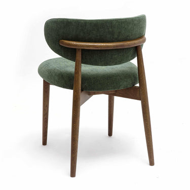 TOV Zinea Performance Textured Velvet Dining Chair Forest Green
