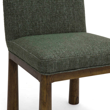 TOV Tiara Performance Basketweave Fabric Dining Chair Green
