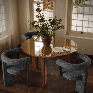 TOV Synn Performance Boucle Dining Chair Black