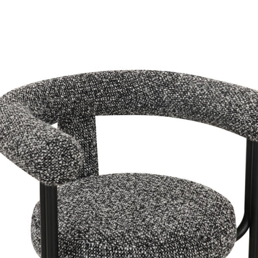 TOV Synn Black Performance Boucle Dining Chair Black