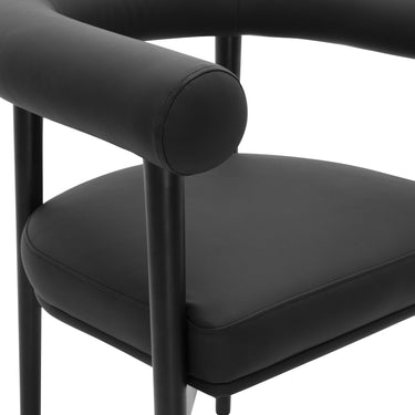 TOV Spara Performance Vegan Leather Dining Chair Black